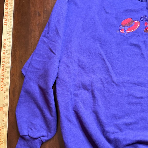 Red Hat Lady Red Hat Sweatshirt Long Sleeve Red and Purple 3x - Picture 9 of 11